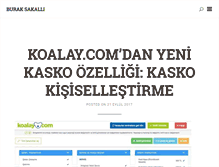 Tablet Screenshot of buraksakalli.org